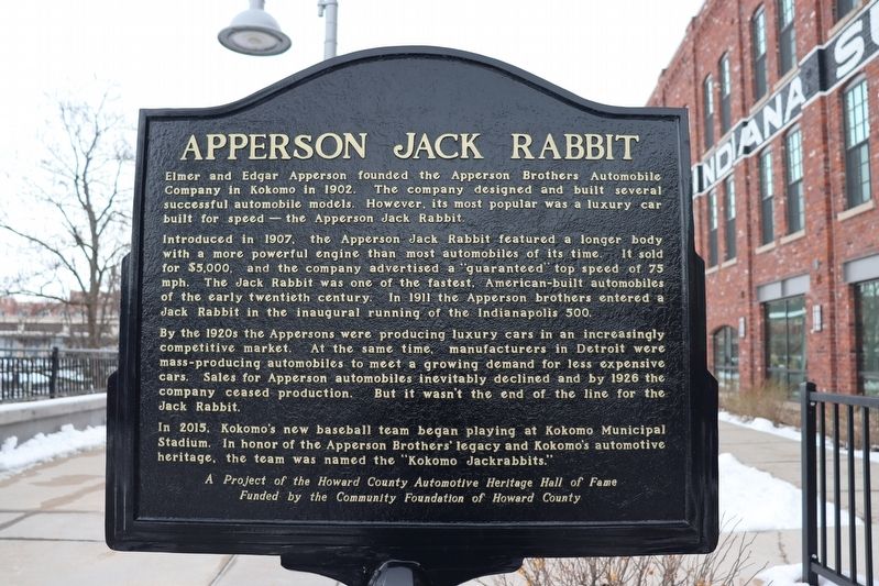 Apperson Jack Rabbit Marker image. Click for full size.