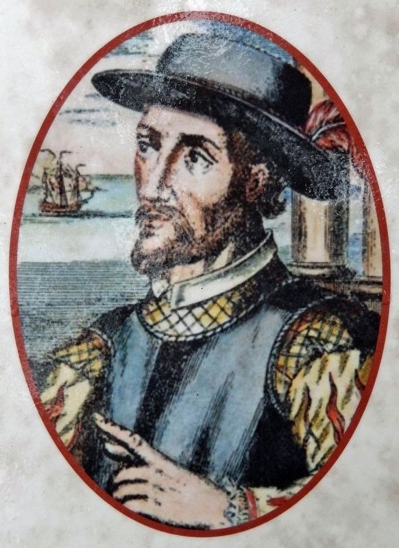 Marker detail: Juan Ponce de Le�n image. Click for full size.