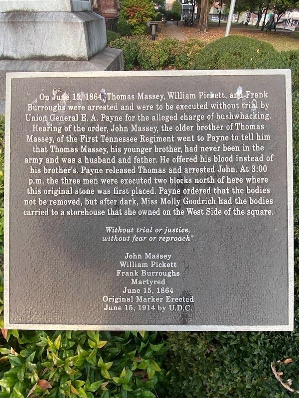 Martyred Marker. Click for full size. Martyred Marker image. Click for full size.