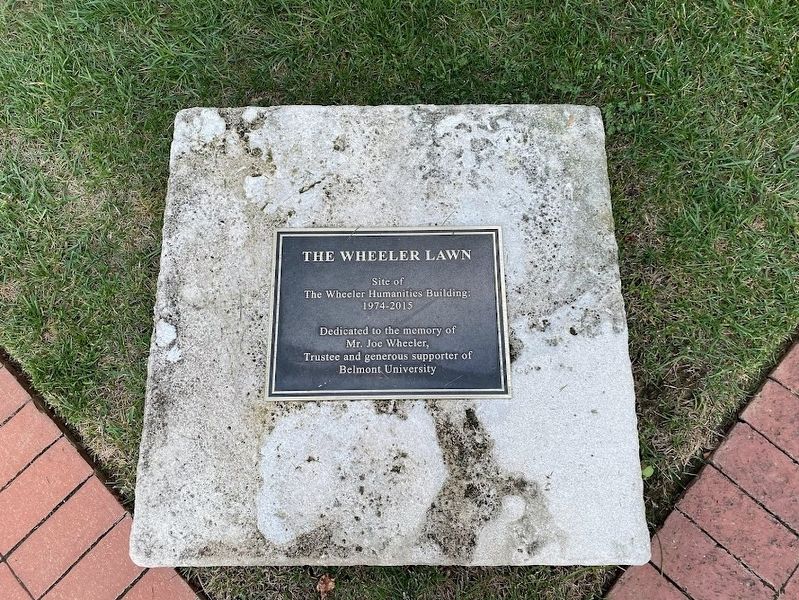 The Wheeler Lawn Marker. Click for full size. The Wheeler Lawn Marker image. Click for full size.