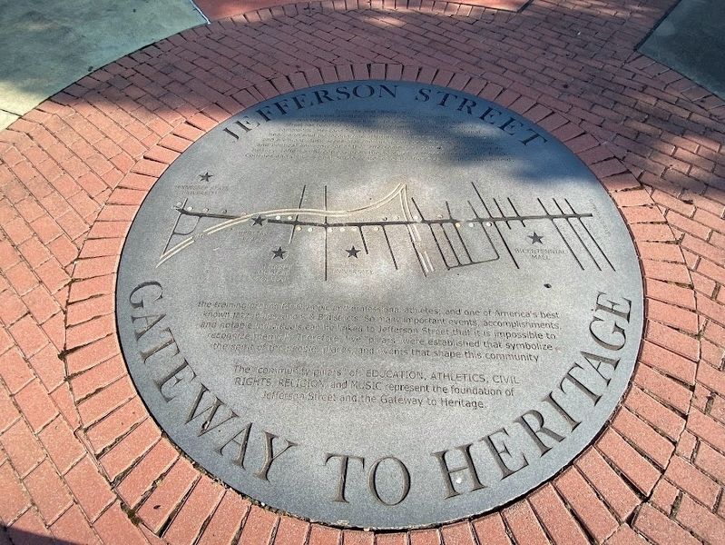 Jefferson Street Gateway to Heritage Marker image. Click for full size.