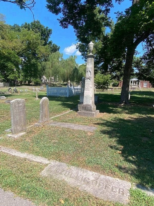 Felix K. Zollicoffer Marker has been permanently removed image. Click for full size.