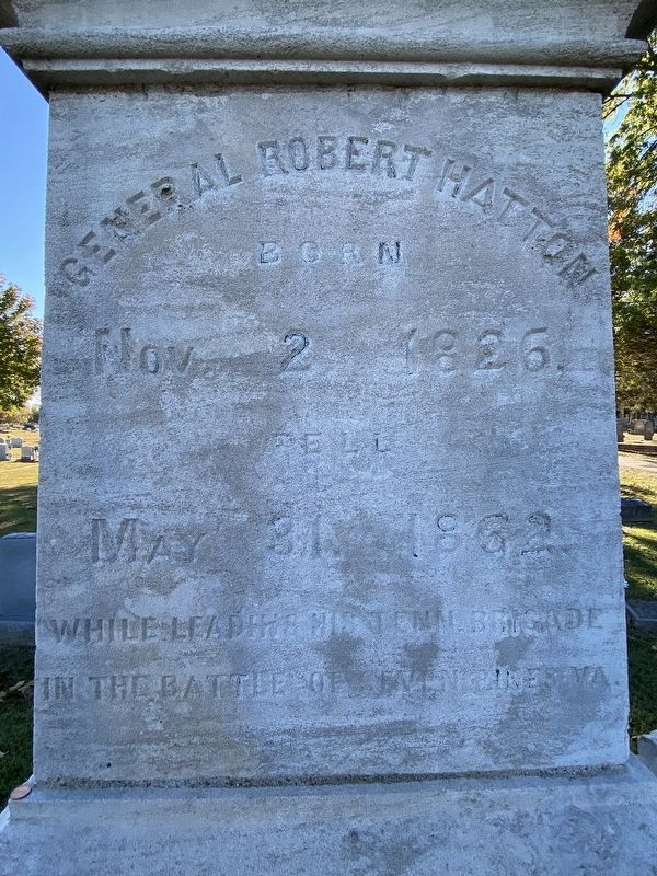 General Robert Hatton Marker image. Click for full size.