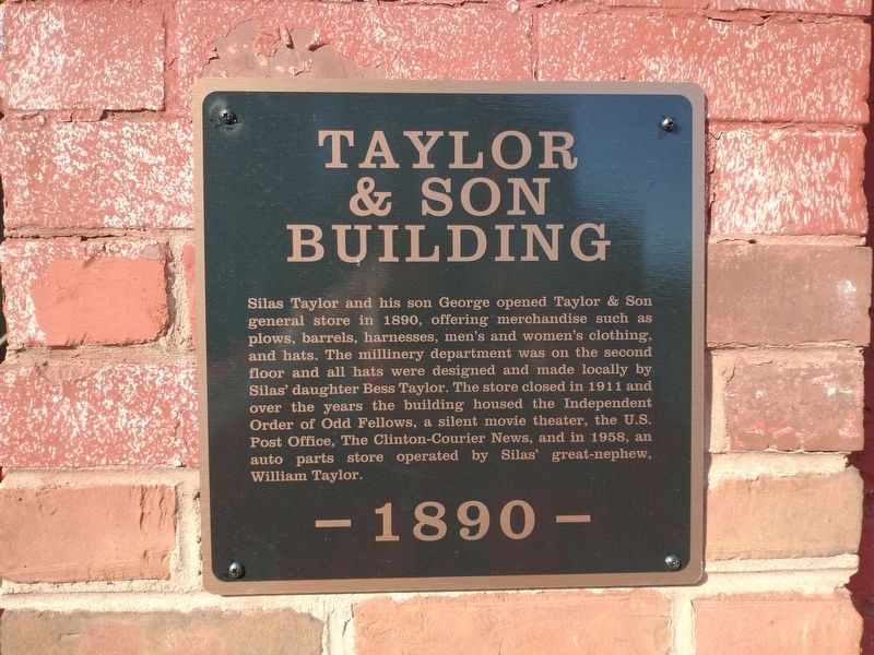 Taylor & Son Building Marker. Click for full size. Taylor & Son Building Marker image. Click for full size.