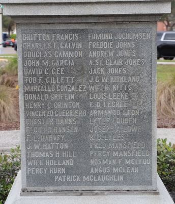 Hillsborough County World War I War Dead Memorial image. Click for full size.