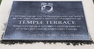Temple Terrace POW and MIA Memorial Marker image. Click for full size.