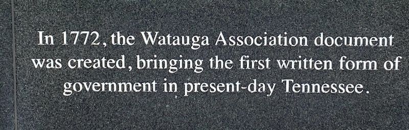 Watauga Association Marker image. Click for full size.