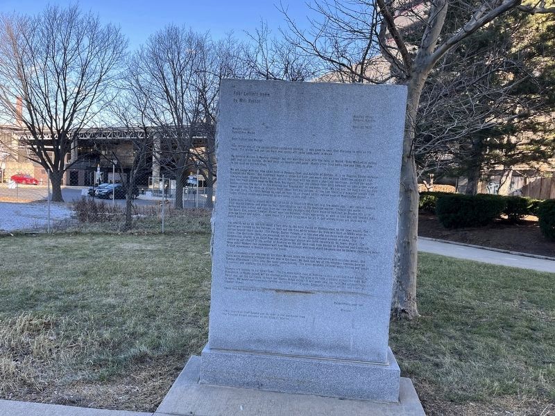 Four Letters Home Marker. Click for full size. Four Letters Home Marker image. Click for full size.