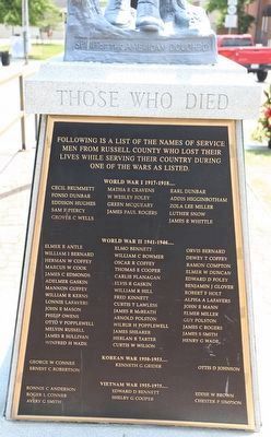 In Memory of those who died for God and Country Marker image. Click for full size.