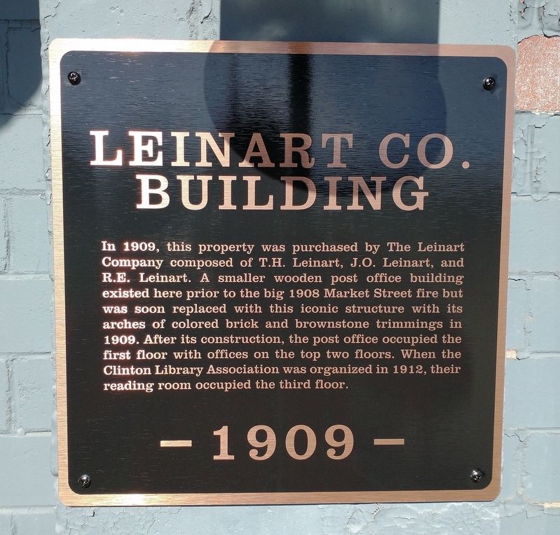 Leinart Co. Building Marker. Click for full size. Leinart Co. Building Marker image. Click for full size.