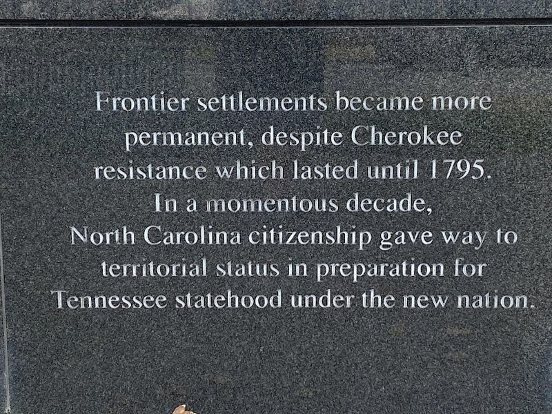 Tennessee moving toward statehood Marker image. Click for full size.