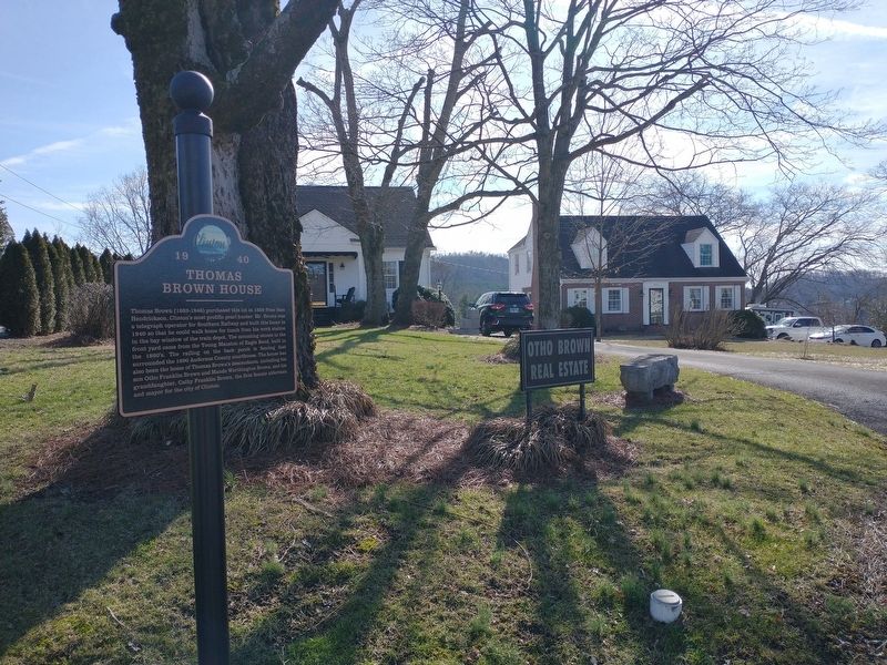 Thomas Brown House Marker. Click for full size. Thomas Brown House Marker image. Click for full size.