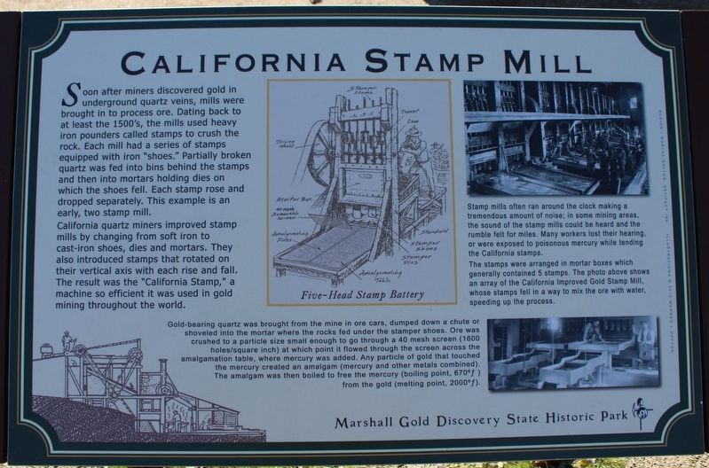 California Stamp Mill Marker image. Click for full size.