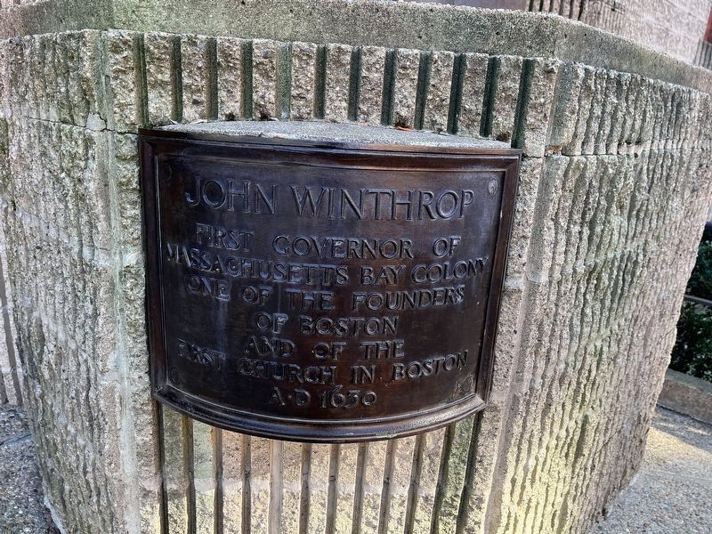 John Winthrop Marker. Click for full size. John Winthrop Marker image. Click for full size.