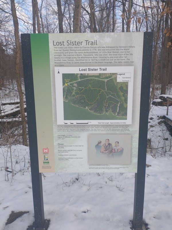 Lost Sister Trail Marker. Click for full size. Lost Sister Trail Marker image. Click for full size.