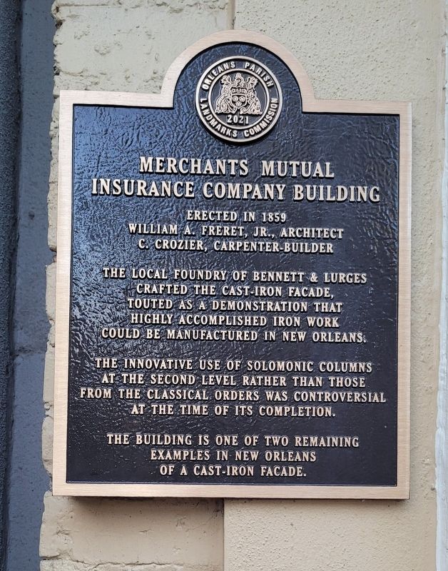 Merchants Mutual Insurance Company Building Marker image. Click for full size.