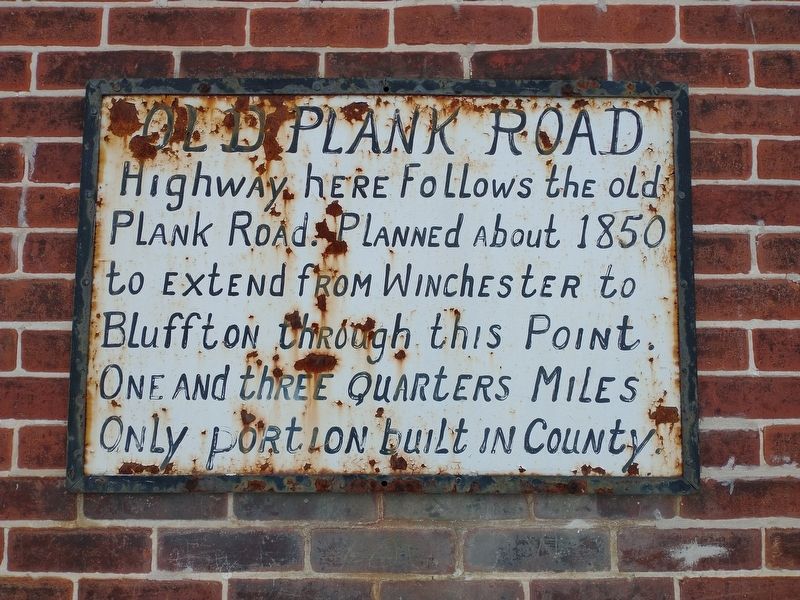 Old Plank Road Marker image. Click for full size.