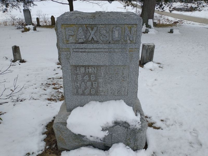 Paxson Grave Marker image. Click for full size.