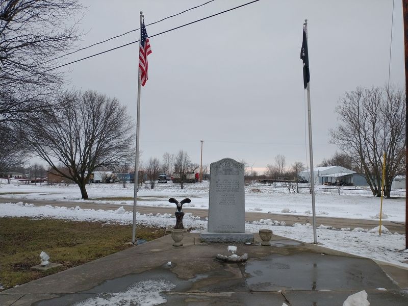 Redkey World War II Veterans Memorial image. Click for full size.