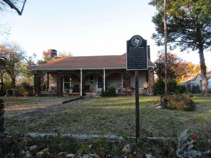 Miller's Spring Marker. Click for full size. Miller's Spring Marker image. Click for full size.