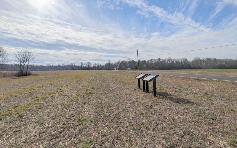 Cold Harbor Crossroads Marker (facing south) image. Click for full size.