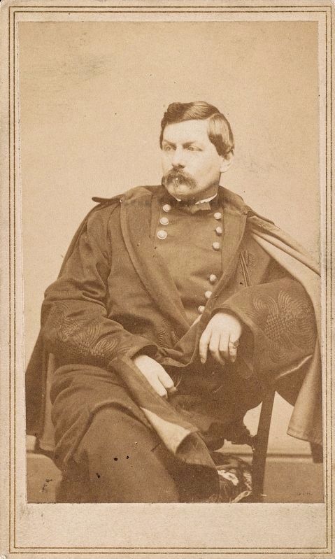 Major General George B. McClellan in uniform image. Click for full size.