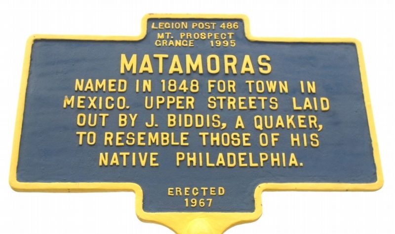 Matamoras Marker image. Click for full size.
