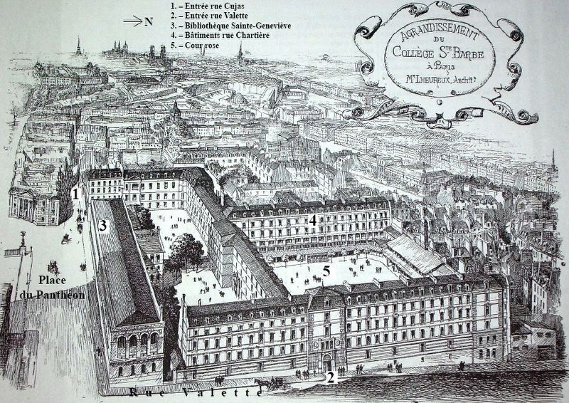 <i> Coll�ge Sainte-Barbe, vue cavali�re</i> image. Click for full size.