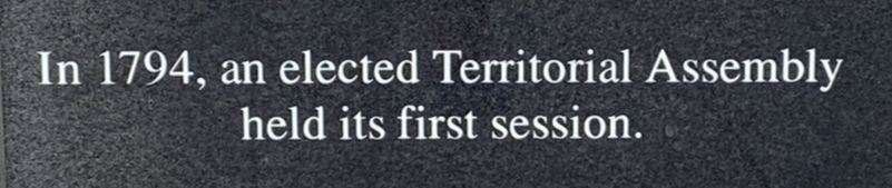 Territorial Assembly Marker. Click for full size. Territorial Assembly Marker image. Click for full size.