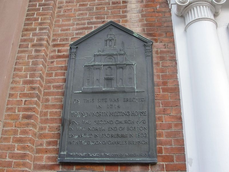 The New North Meeting House Marker image. Click for full size.
