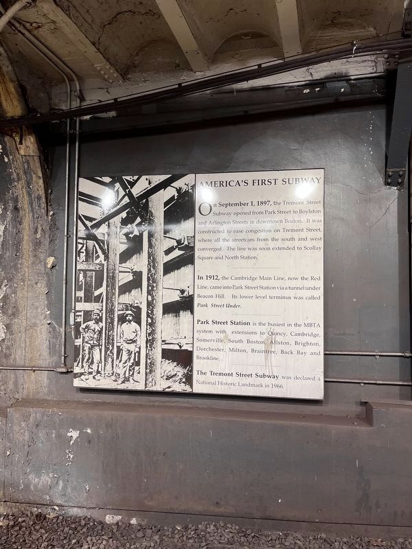 Interpretive signage in the subway station. Click for full size. Interpretive signage in the subway station image. Click for full size.