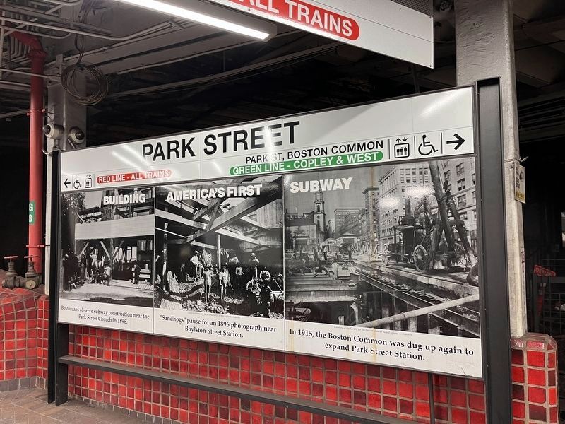 Interpretive signage in the subway station image. Click for full size.
