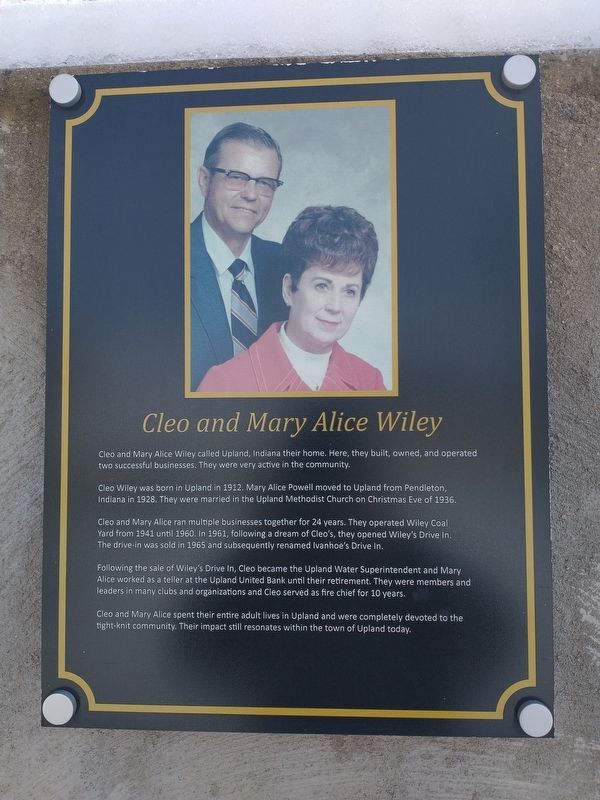 Cleo and Mary Alice Wiley Marker image. Click for full size.