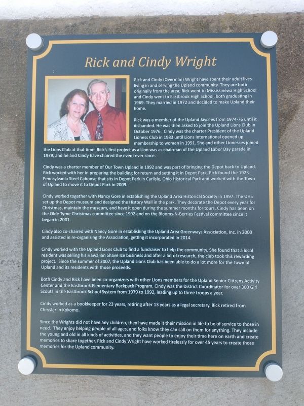 Rick and Cindy Wright Marker image. Click for full size.