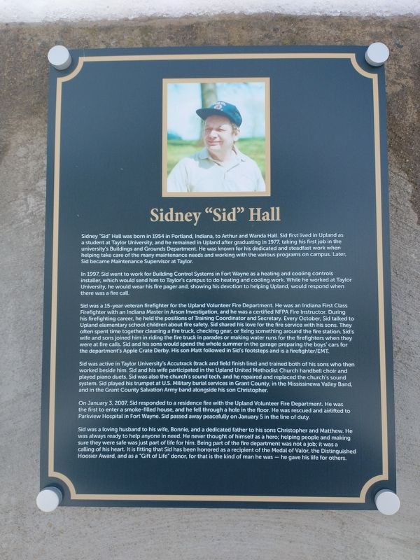 Sidney "Sid" Hall Marker image. Click for full size.