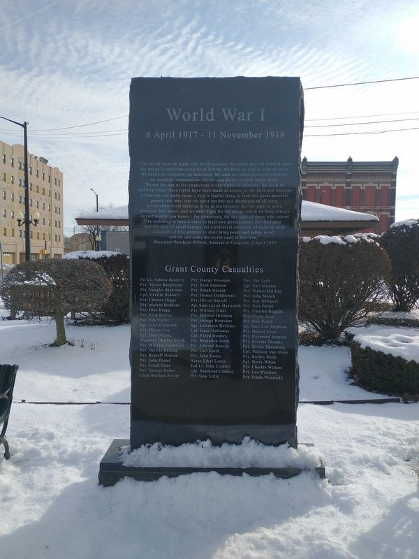 World War I Marker image. Click for full size.