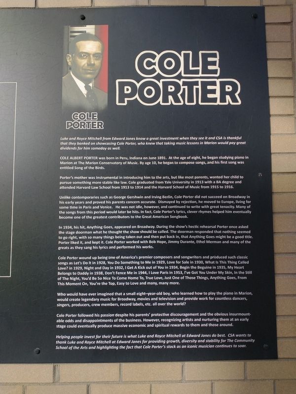 Cole Porter Marker image. Click for full size.