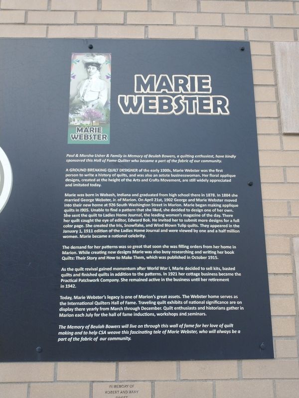 Marie Webster Marker image. Click for full size.