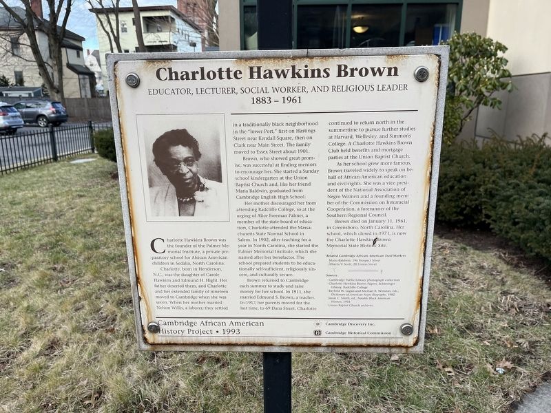 Charlotte Hawkins Brown Marker image. Click for full size.