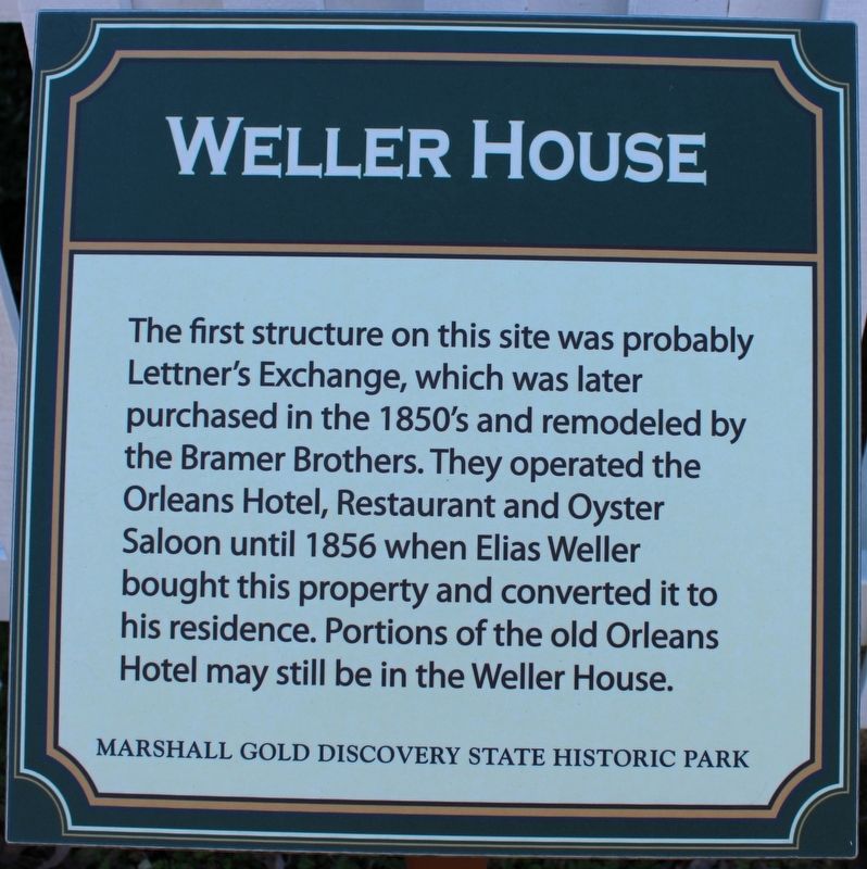 Weller House Marker image. Click for full size.