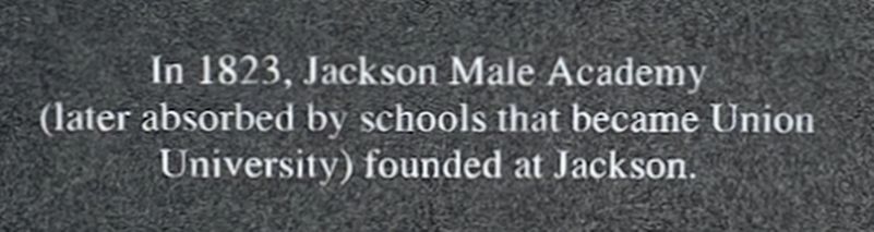 Jackson Male Academy Marker image. Click for full size.