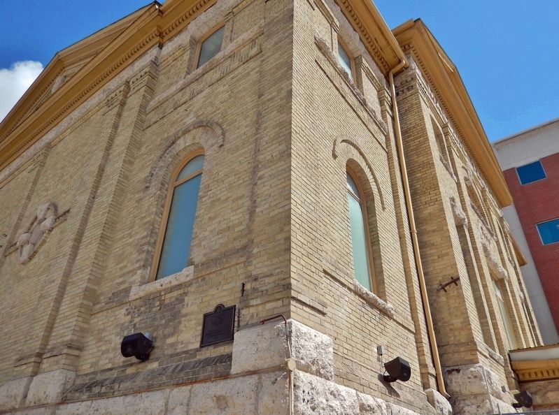 First Masonic Temple Site Marker image. Click for full size.