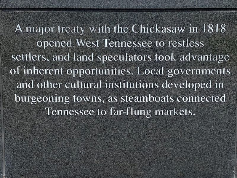 A Major Treaty with the Chickasaw Marker image. Click for full size.