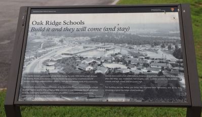 Oak Ridge Schools Marker image. Click for full size.
