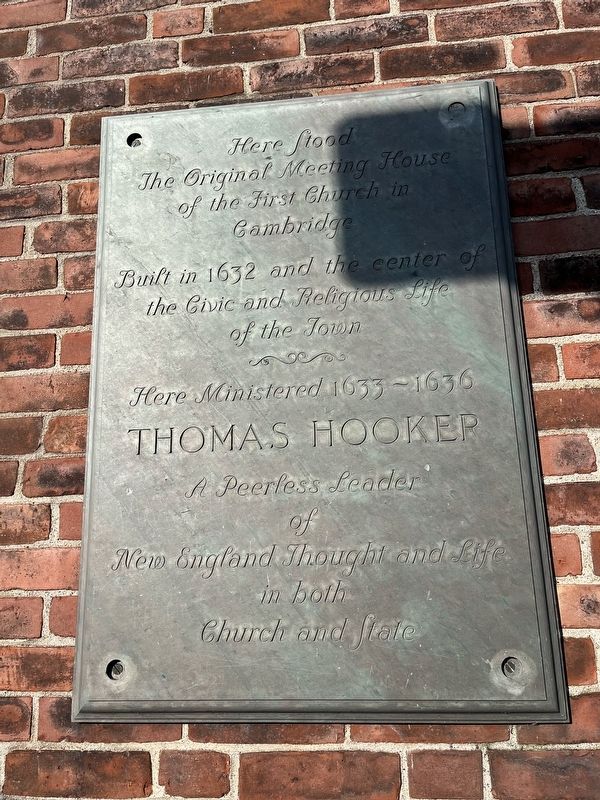 Here Stood the Original Meeting House Marker. Click for full size. Here Stood the Original Meeting House Marker image. Click for full size.