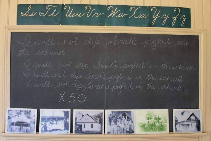 On of the Class Chalkboards. Click for full size. On of the Class Chalkboards image. Click for full size.