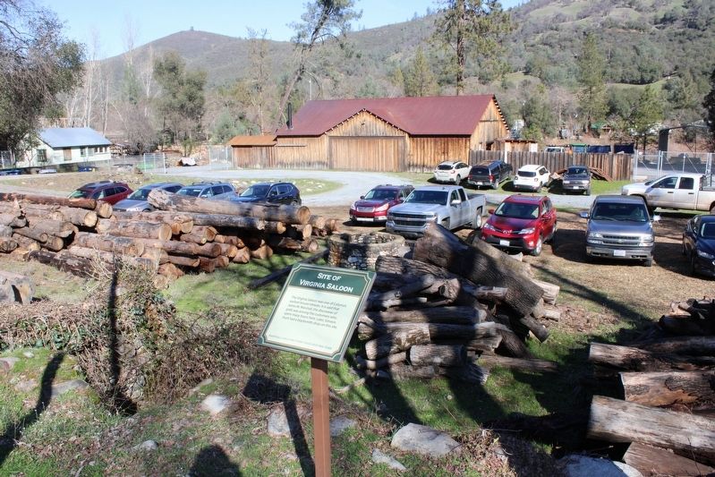 Site of Virginia Saloon Marker. Click for full size. Site of Virginia Saloon Marker image. Click for full size.