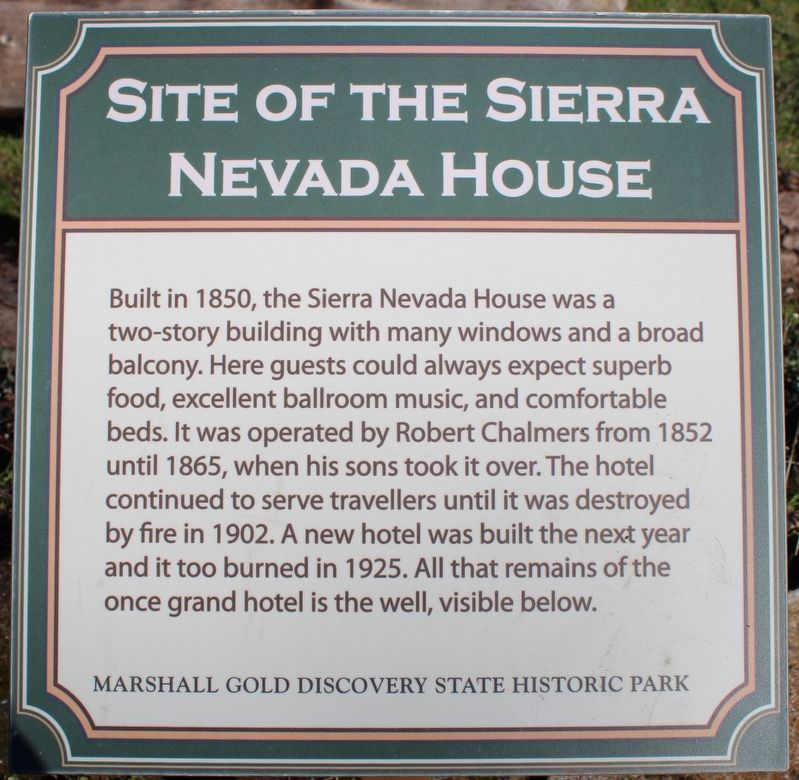 Site of the Sierra Nevada House Marker image. Click for full size.