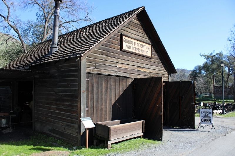 Blacksmith Shop Marker. Click for full size. Blacksmith Shop Marker image. Click for full size.