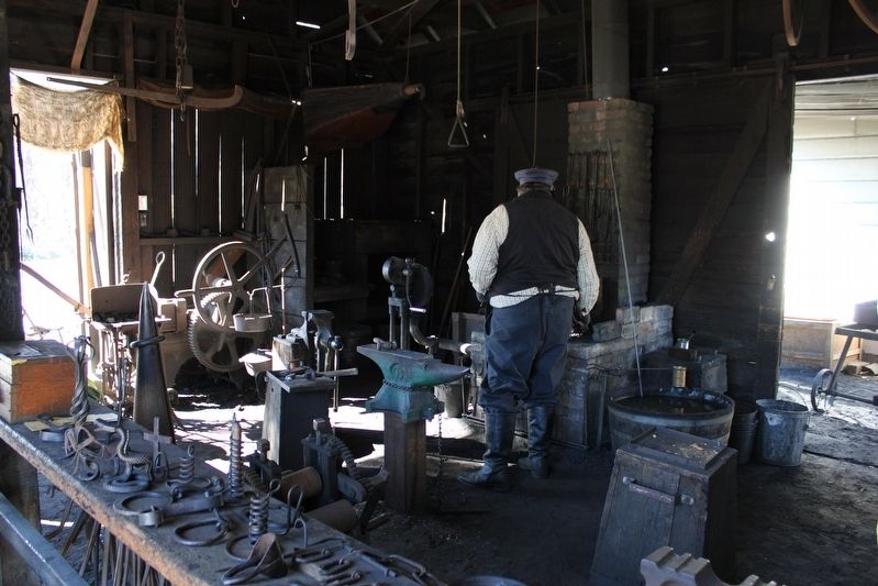 Blacksmith Shop Interior image. Click for full size.